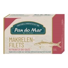 Bio Makrelenfilet in pikanter Soße 120g - 10er Vorteilspack von Pan Do Mar