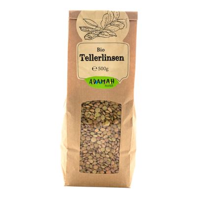 Bio Tellerlinsen aus Österreich 500g - 6er Vorteilspack von Adamah Biohof