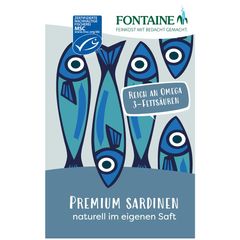 Bio Sardinen naturell 120g - 10er Vorteilspack von Fontaine