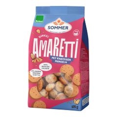 Bio Dinkel Amaretti mit Mandeln 125g - 6er Vorteilspack von Sommer