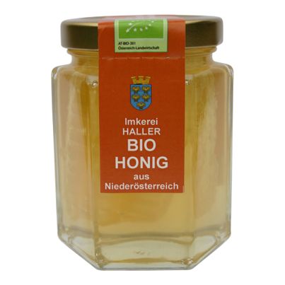 Bio Honig mit Wabenstück 250g - 6er Vorteilspack von Imkerei Haller
