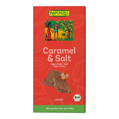 Bio Caramel & Salt Hafer-Tafel 100g - 12er Vorteilspack von Rapunzel