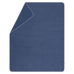 Wolldecke falsches Uni Farbe Blau 160x200cm von David Fussenegger