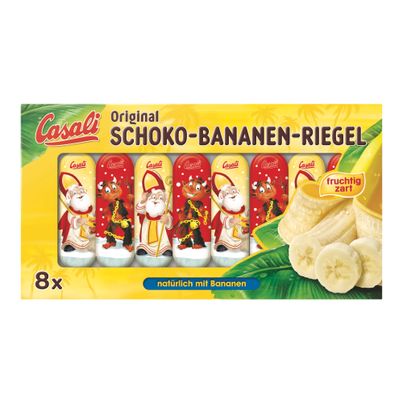 Casali Schoko Bananen Riegel Nikolo & Krampus 110g