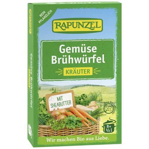 Bio Gemüse Brühwürfel mit Kräutern 8Stück - 15er Vorteilspack von Rapunzel Naturkost