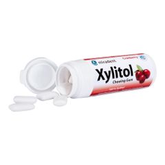 Bio Xylitol Kaugummi Cranberry 30g - 12er Vorteilspack von Miradent