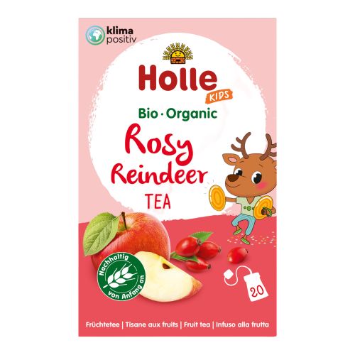 Bio Rosy Reindeer Tea Bt á 2.2g 20Beutel - 8er Vorteilspack von Holle