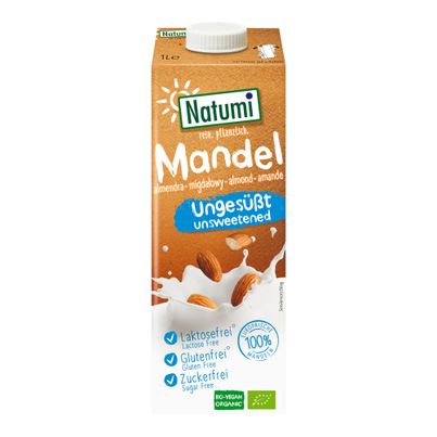 Bio Mandeldrink ungesüßt 1000ml - 8er Vorteilspack von Natumi