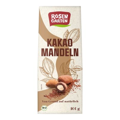 Bio Kakao Mandeln 100g - 6er Vorteilspack von Rosengarten