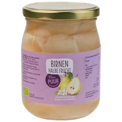 Bio Birnen halbe Frucht 550g - 6er Vorteilspack von Nur Puur