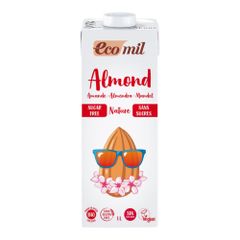 Bio Mandeldrink Natur zuckerfrei 1000ml - 6er Vorteilspack von Ecomil