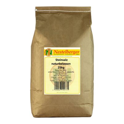 Bio Steinsalz fein 25000g von Nestelberger
