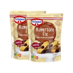 Dr. Oetker Kuvertüre fix Zartbitter 150g 2er Pack