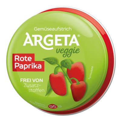 Veggie rote Paprika Aufstrich 95g - 14er Vorteilspack von Argeta
