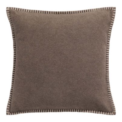 Cushion Cover Solid Color Kaki Brown 50x50cm by David Fussenegger