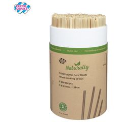 Trinkhalme Stroh 21cm Durchmesser  3-5mm 500Stück von Decor Service