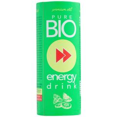 Bio Energy Drink Limette Minz.Gurk 250ml - 24er Vorteilspack von Pure Bio Products