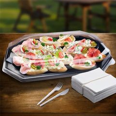 Catering Platte schwarz rPET 10Stück von Wimex