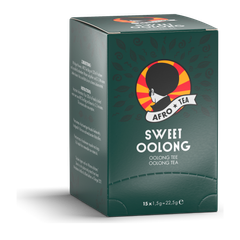 AFRO TEA Sweet Oolong Tee - Premium Schwarztee 15 Stück - 15 handgenähte Teebeutel mit Oloong Tee von AFRO COFFEE