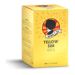 AFRO TEA Yellow Sun Gelber Tee - Premium Tee 15 Stück - 15 handgenähte Teebeutel mit Yellow Tea aus China von AFRO COFFEE