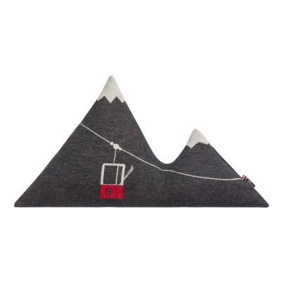 Cushion filled Mountain Color Charcoal 65x40cm by David Fussenegger