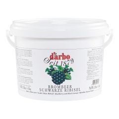 Darbo blackberry & black currant strained fruit spread 5 kg bucket