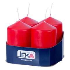 Stumpen 50x80 rosso 4er 4Stück von Jeka