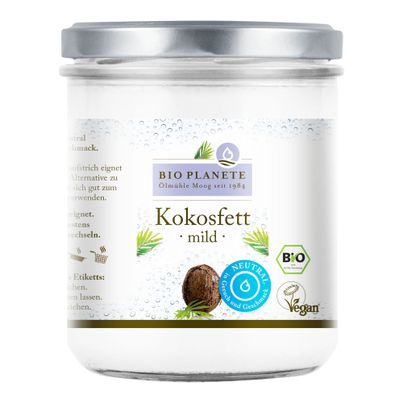 Bio Kokosfett mild gedämpft 400ml - 6er Vorteilspack von Bio Planete