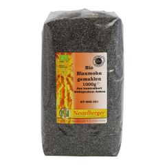 Bio Blau Mohn gemahlen 1000g von Nestelberger