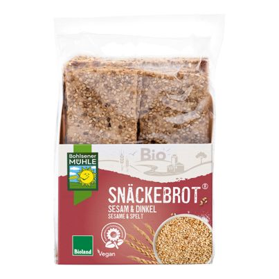 Bio Snäckebrot Sesam & Dinkel 200g - 8er Vorteilspack von Bohlsener Mühle