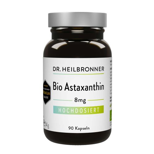 Bio Astaxanthin 8mg Nahrungsergänzungsmittel 90 Kapseln von Dr. Heilbronner