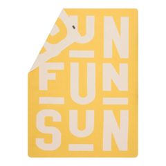 Leichte Kuscheldecke SUN FUN Farbe Gelb 140x200cm von David Fussenegger