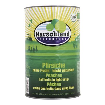 Bio Pfirsiche halb 4250ml von Marschland