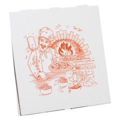 Pizzakarton 30 x 30 x 3 cm 1ct - 100er Vorteilspack von Felzmann