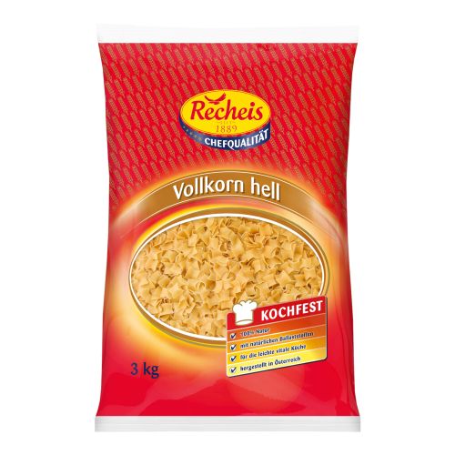 Recheis Vollkornpasta hell Fleckerl 3000g