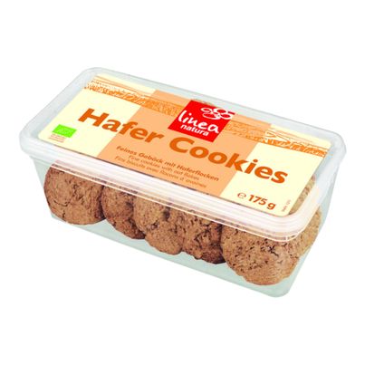 Bio Hafer Cookies Mehrzweckbox 175g - 12er Vorteilspack von Linea Natura