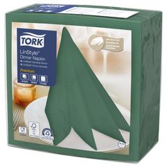 Napkins, pine green, 39x39cm, 50 pcs. – 14-pack value pack by Tork