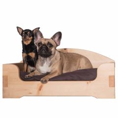 Zirbenbett für Hunde und Katzen mit Steckverbindungen in verschiedenen Größen