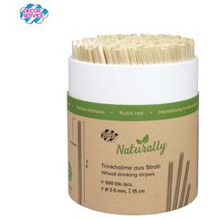 Trinkhalme Stroh 15cm Durchmesser  3-5mm 500Stück von Decor Service