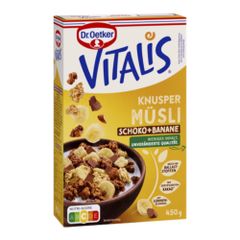 Dr. Oetker Vitalis Knuspermüsli Schoko-Banane 450g