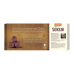 Bio Dattelkonfekt mit Zimt 120g - 8er Vorteilspack von Sekem