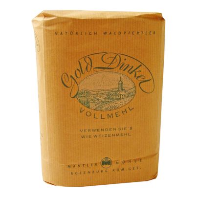 Dinkel Vollmehl 1000g von Mantler Mühle