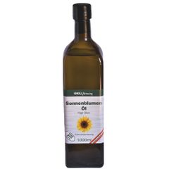 High Oleic Sonnenblumenöl 1000ml - hoch erhitzbar - schonend kaltgepresst - hoher Anteil an einfach ungesättigten Fettsäuren von Knollfarming