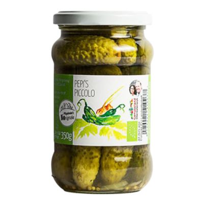 Bio Essiggurkerl piccolo 350ml - 6er Vorteilspack von Pflügelmeier Pepi's