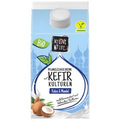 Bio Kokos Mandel Drink Kefirkultur 500ml - 6er Vorteilspack von Mylove-Mylife