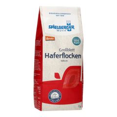 Bio Haferflocken Großblatt 1000g - 6er Vorteilspack von Spielberger Mühle