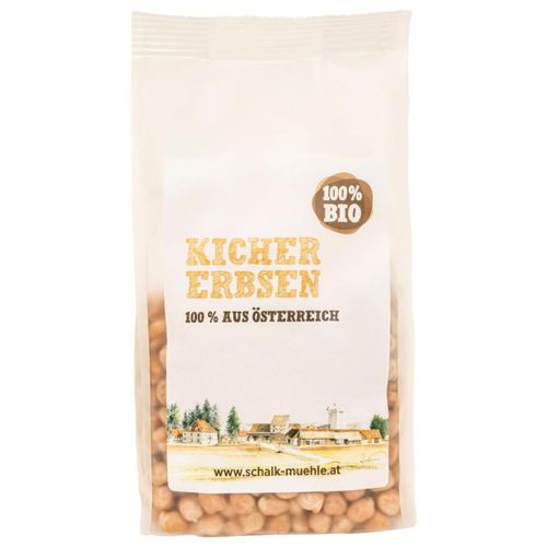 Bio Kichererbsen aus Österreich 300g - wertvoller Lieferant von pflanzlichem Eiweiß - vielseitig einsetzbar - vegane Proteinquelle von Schalk Mühle