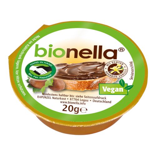 Organic nut nougat cream sample 20g - value pack of 48 from Bionella