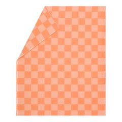 Sommerplaid Schachbrett Farbe Orange 140x180cm von David Fussenegger