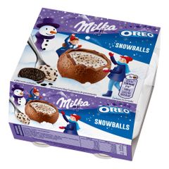 Milka Snow Balls Oreo 112g - Gefüllte Weihnachtsschokolade mit Oreo Füllung von Milka